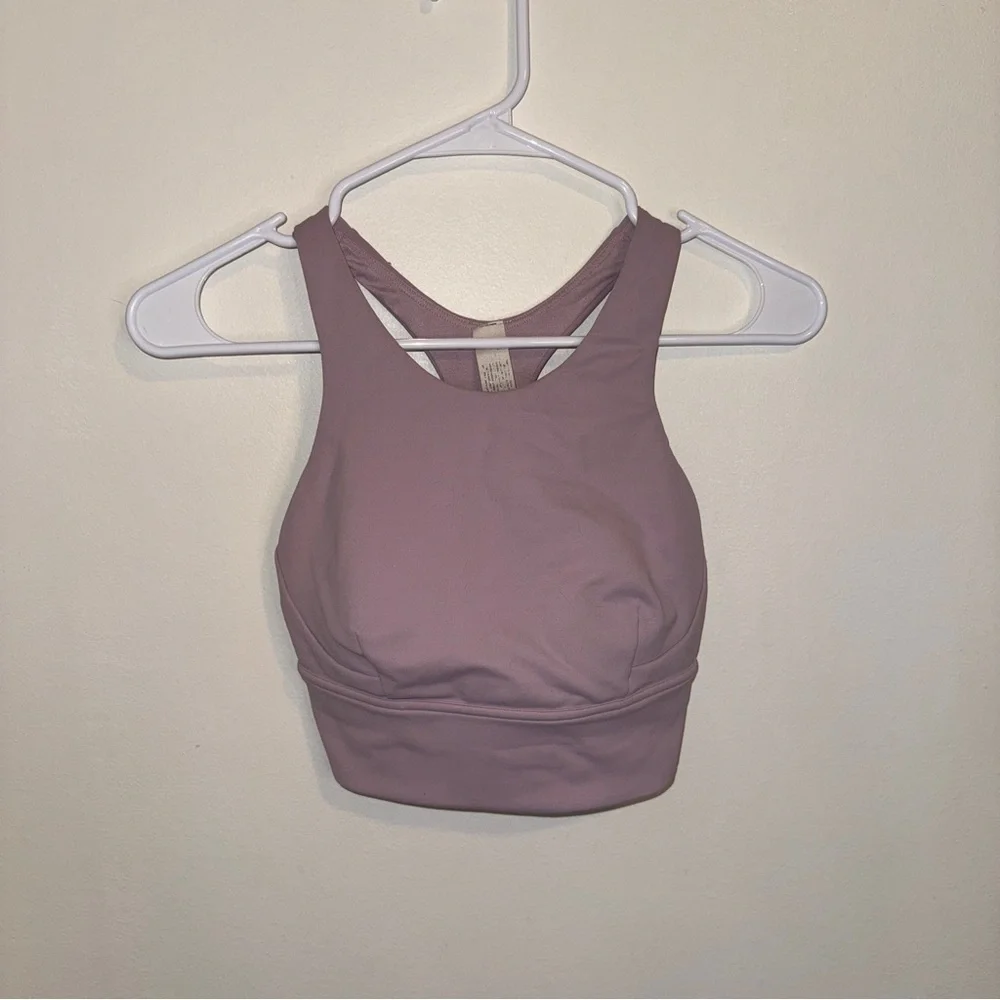 Lululemon Wunder Train Long-Line Bra *Medium Support Lilac Purple 4